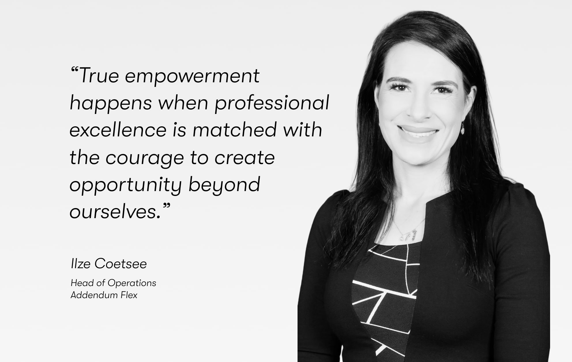 Ilze Coetsee Head of Operations Addendum Flex Receivables Finance